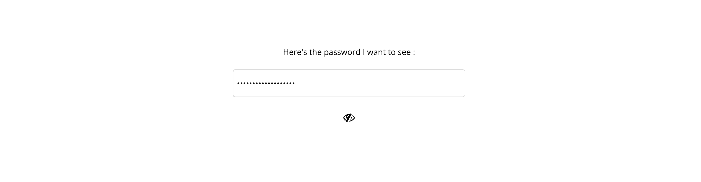bubble.io mot de passe input