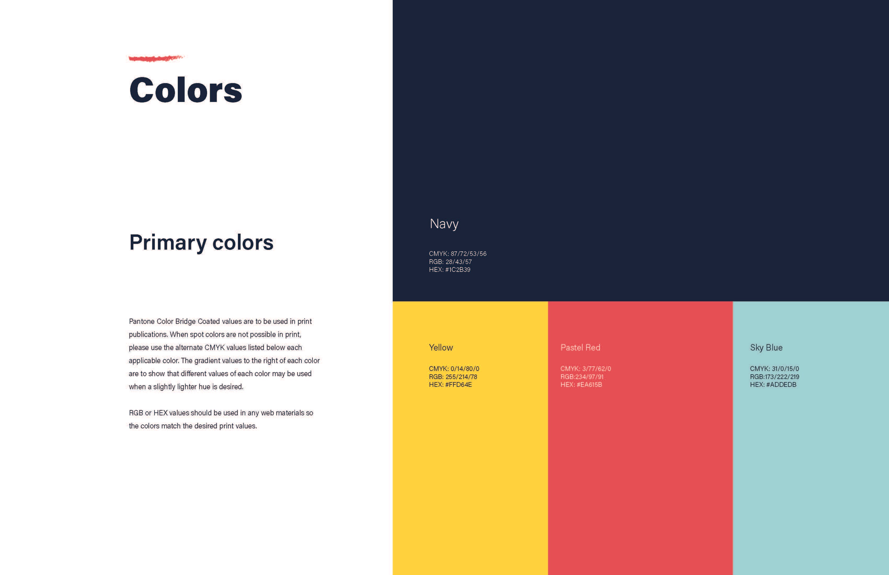 VVFRC non-profit brand guidelines and visual identity design by Olivia Ross