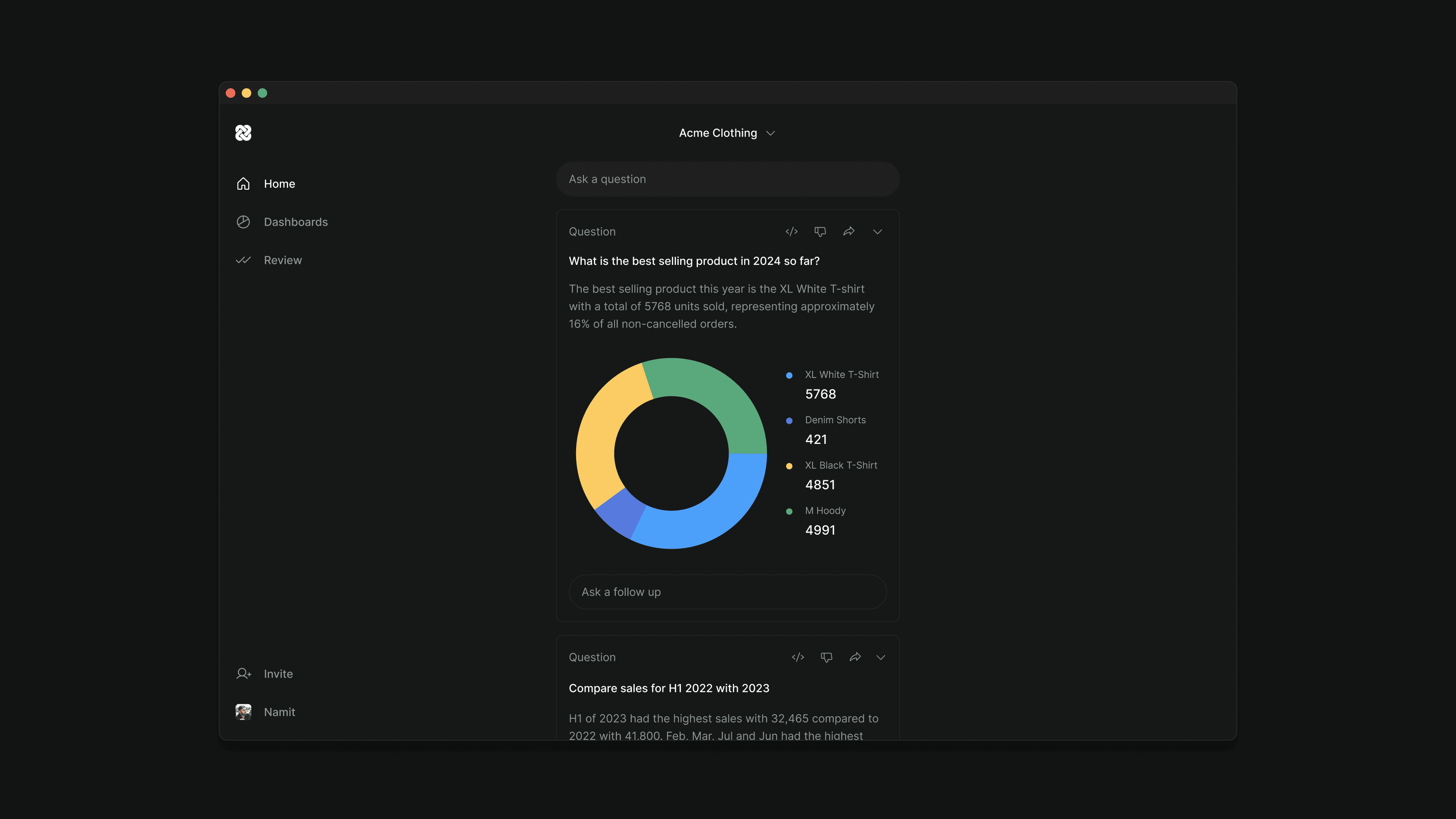 Shape UI close up