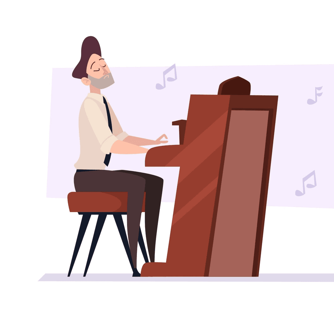 taleted man playing a piano