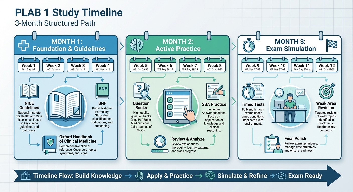 PLAB 1 3-Month Study Timeline and Strategy