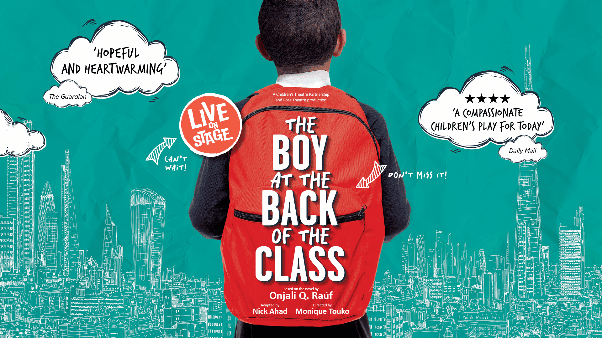 The Boy at the Back of the Class tickets available for a limited run in Queen Elizabeth Hall at London's Southbank Centre