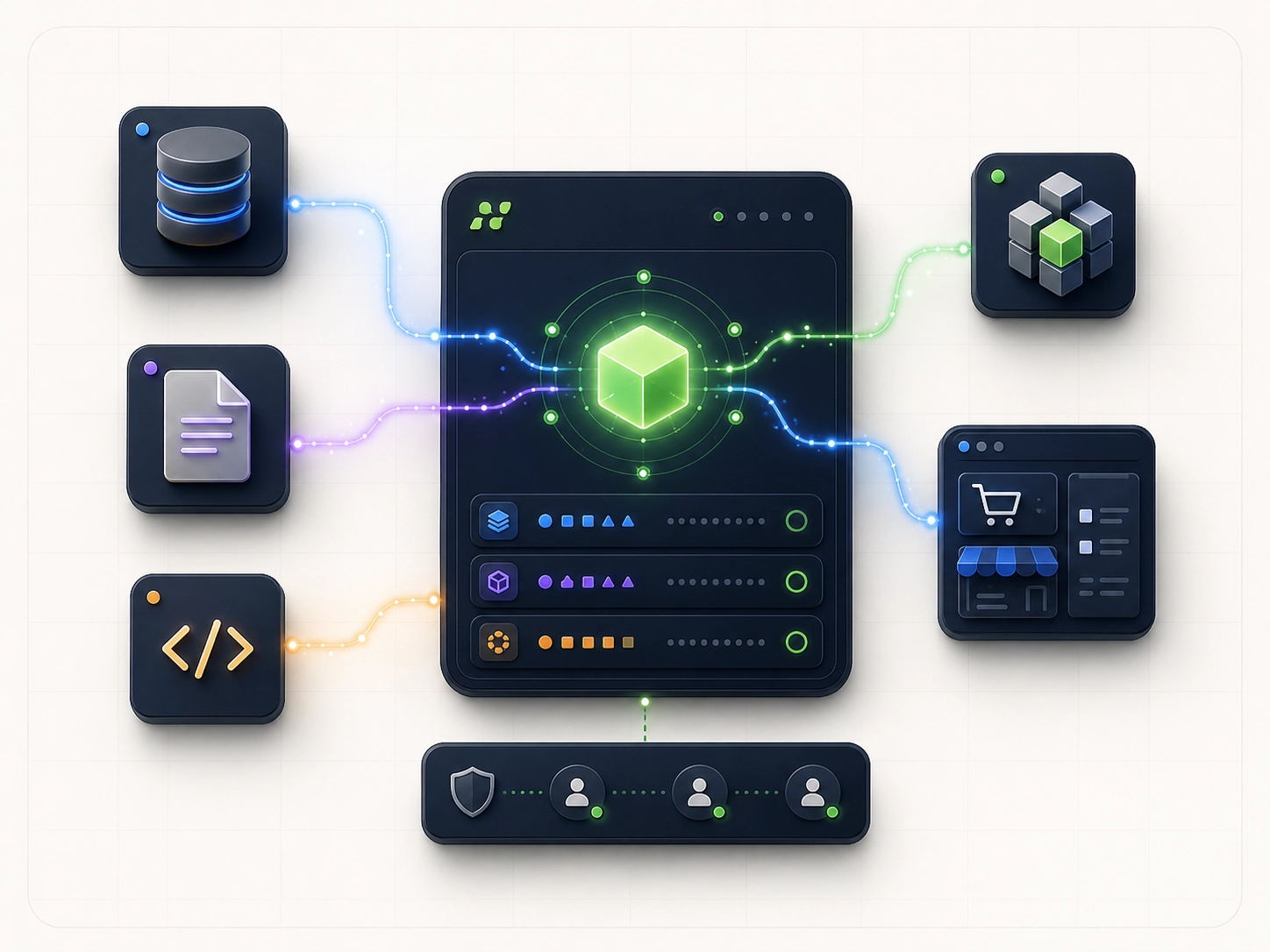 Connexion des données ERP, EDI, API et fichiers dans OKTee OS
