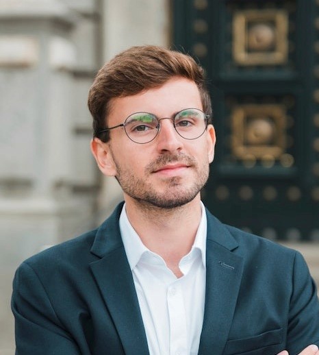 A portrait of a man facing the camera