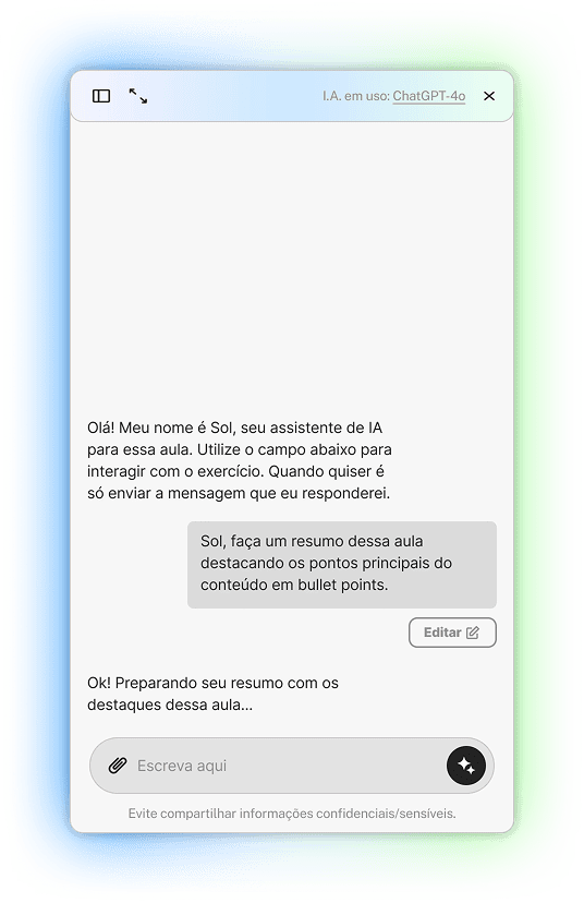 Uma captura de tela de uma conversa de bate-papo com mensagens de texto exibidas em uma interface colorida.