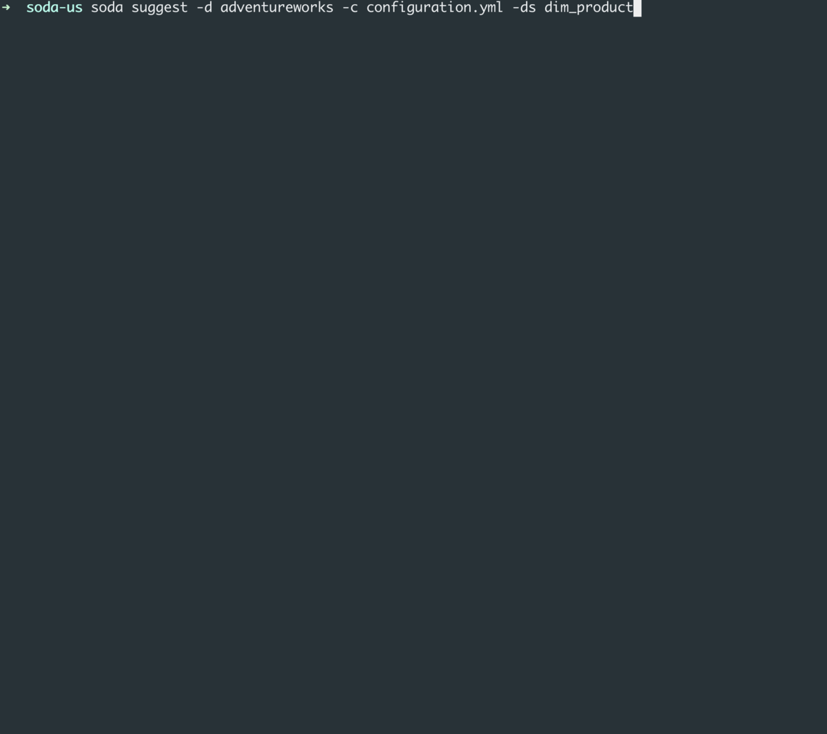 Soda Library: Check Suggestions