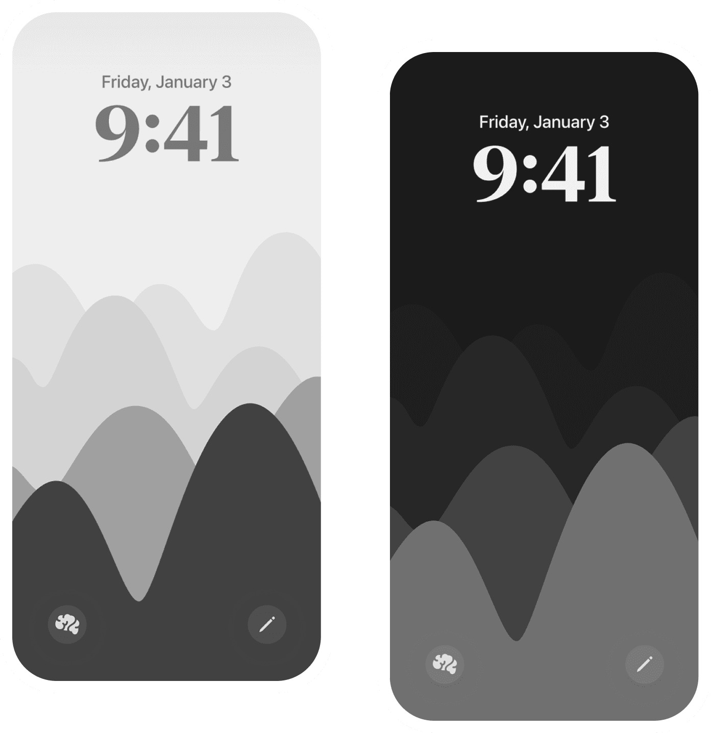 Minimalist Rolling Hills Wallpaper