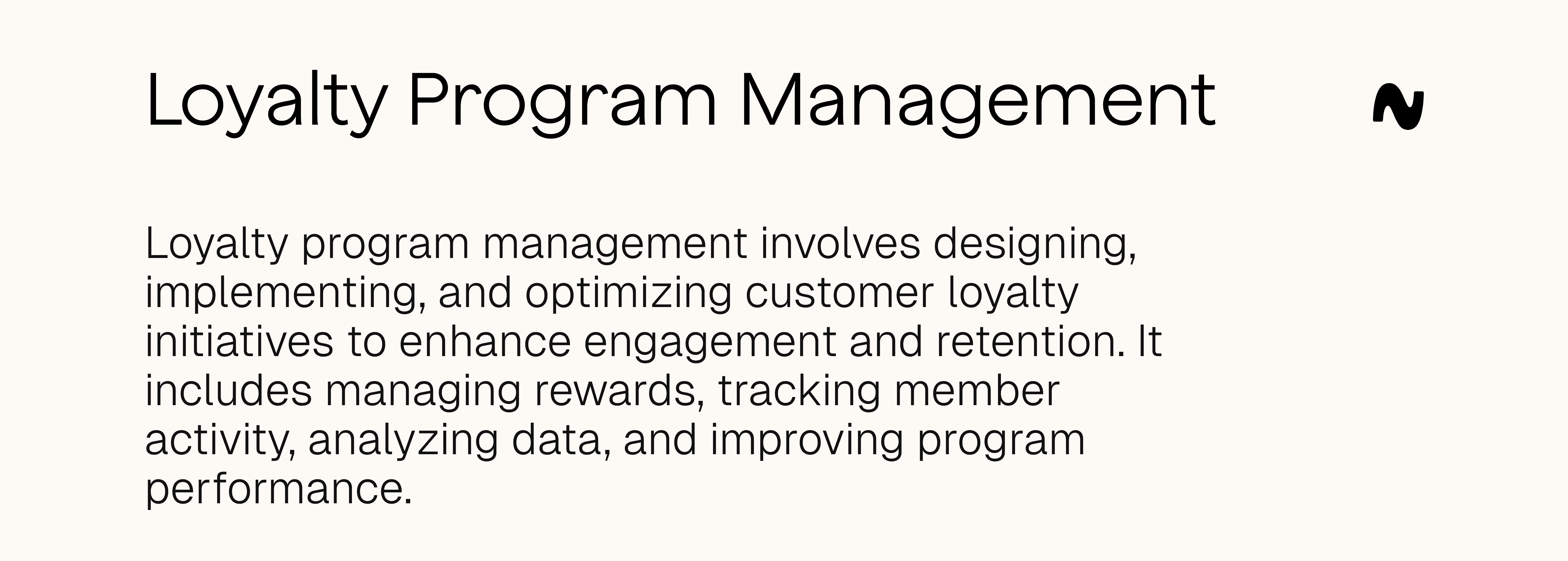 Loyalty program management definition 