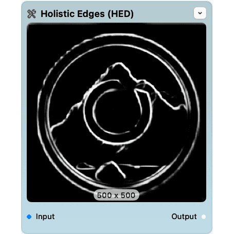 Screenshot of the holistic edges node.