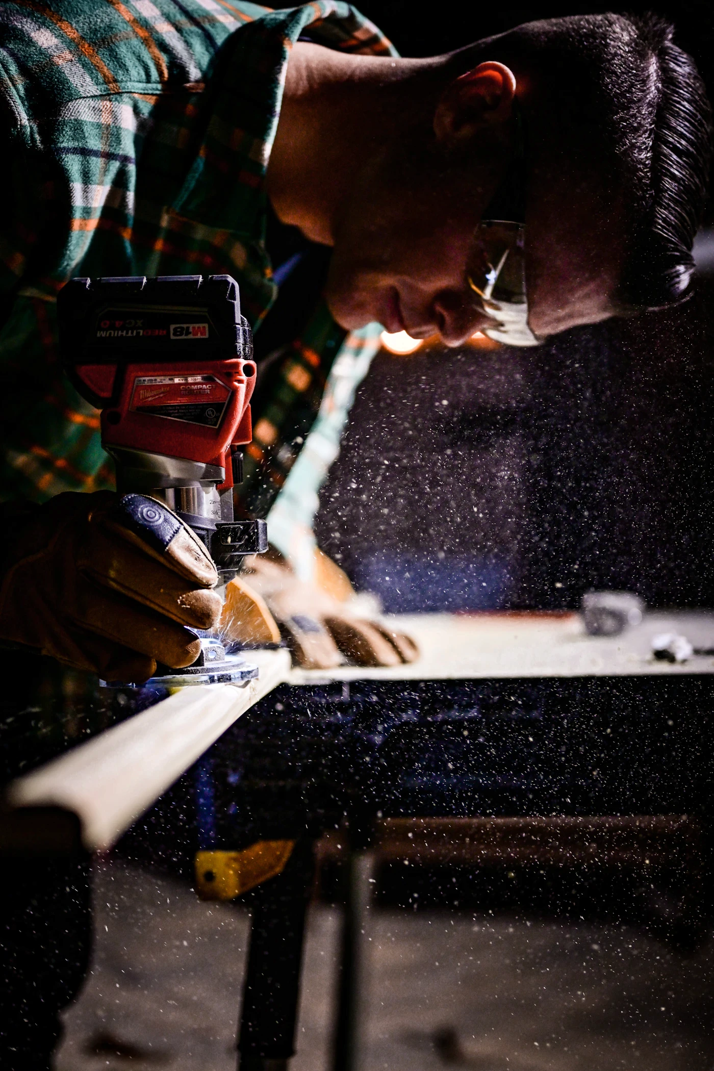 Edge profiling the boards