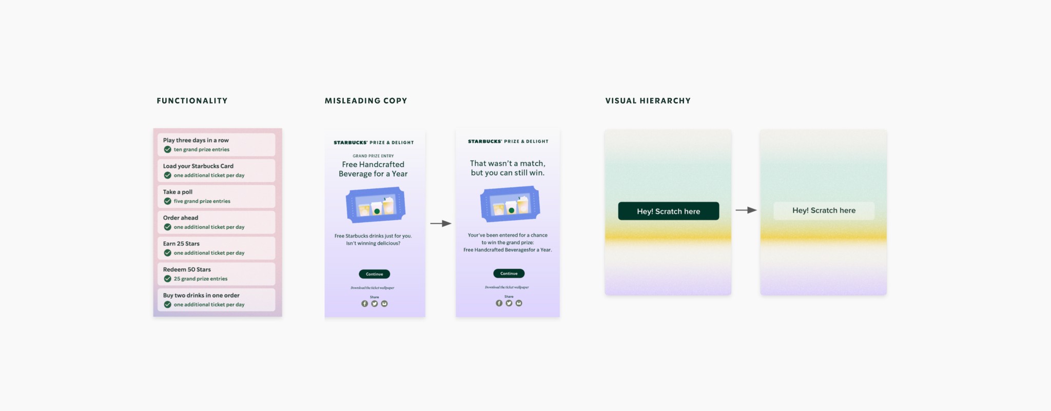 Starbucks Odyssey UI and componenets break down