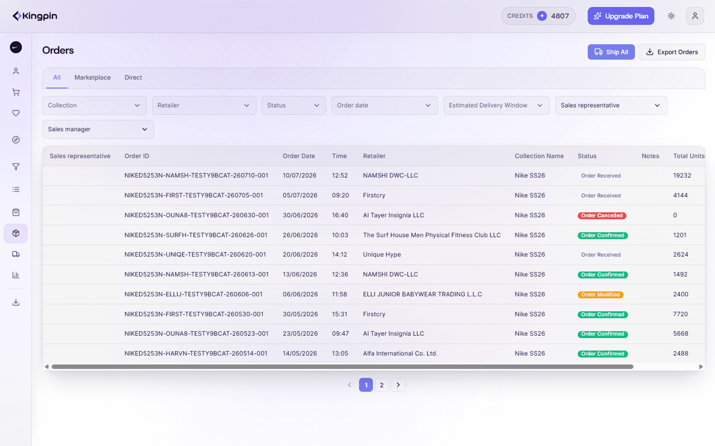 Buyer order management — orders and reorders