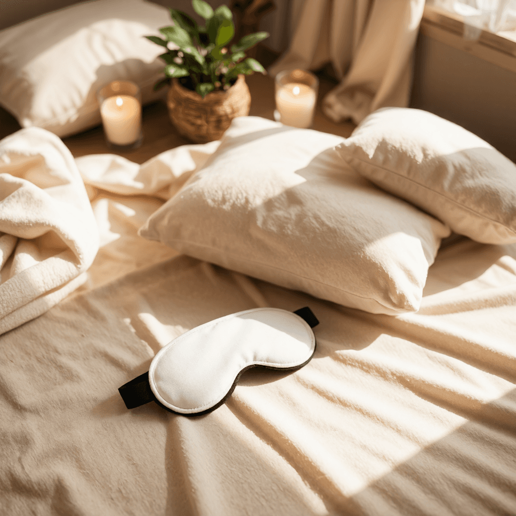 product photography of sleep masks