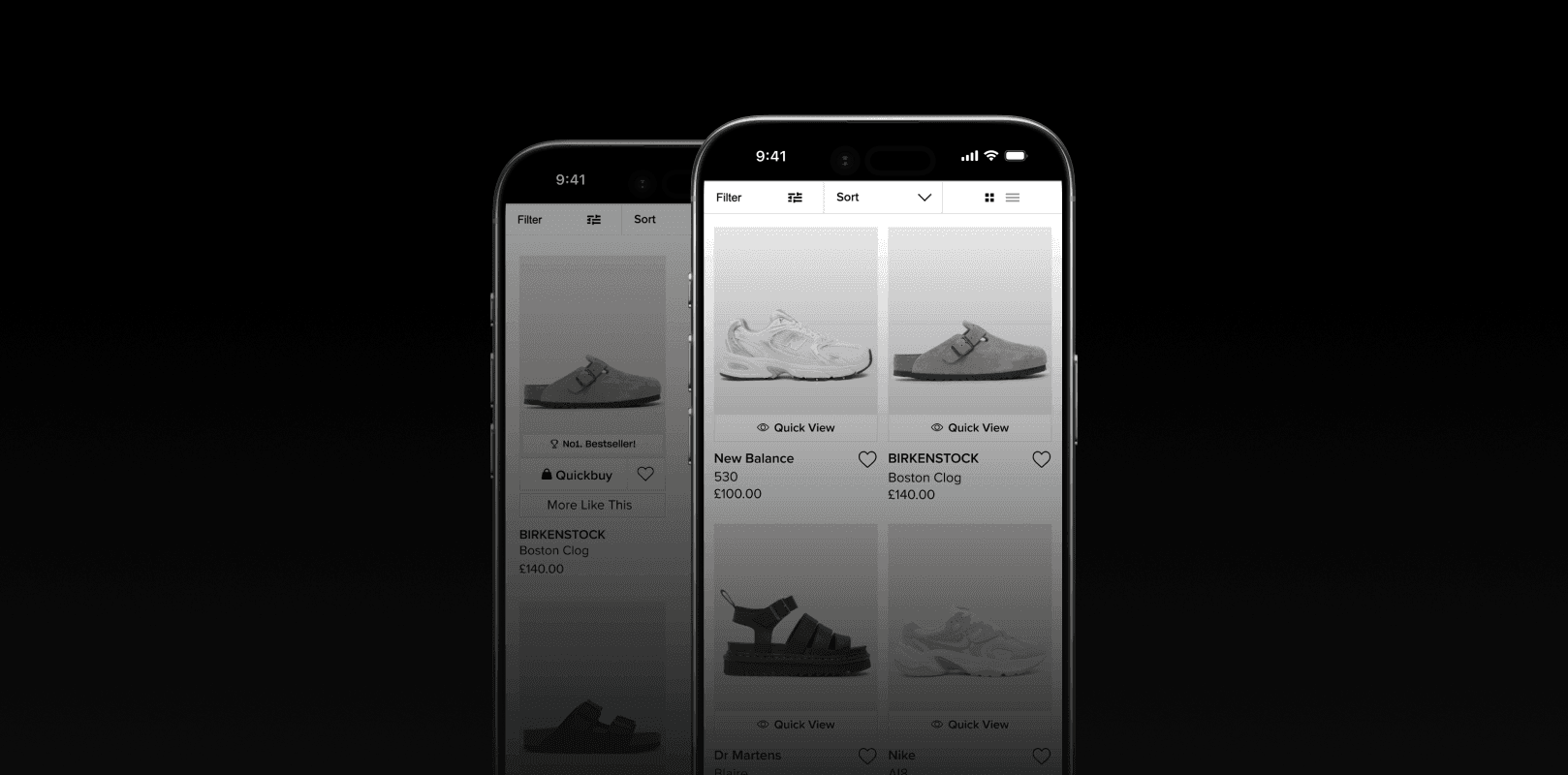 Newish app screens