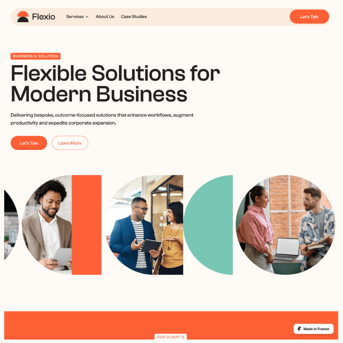 Flexio marketing agency template