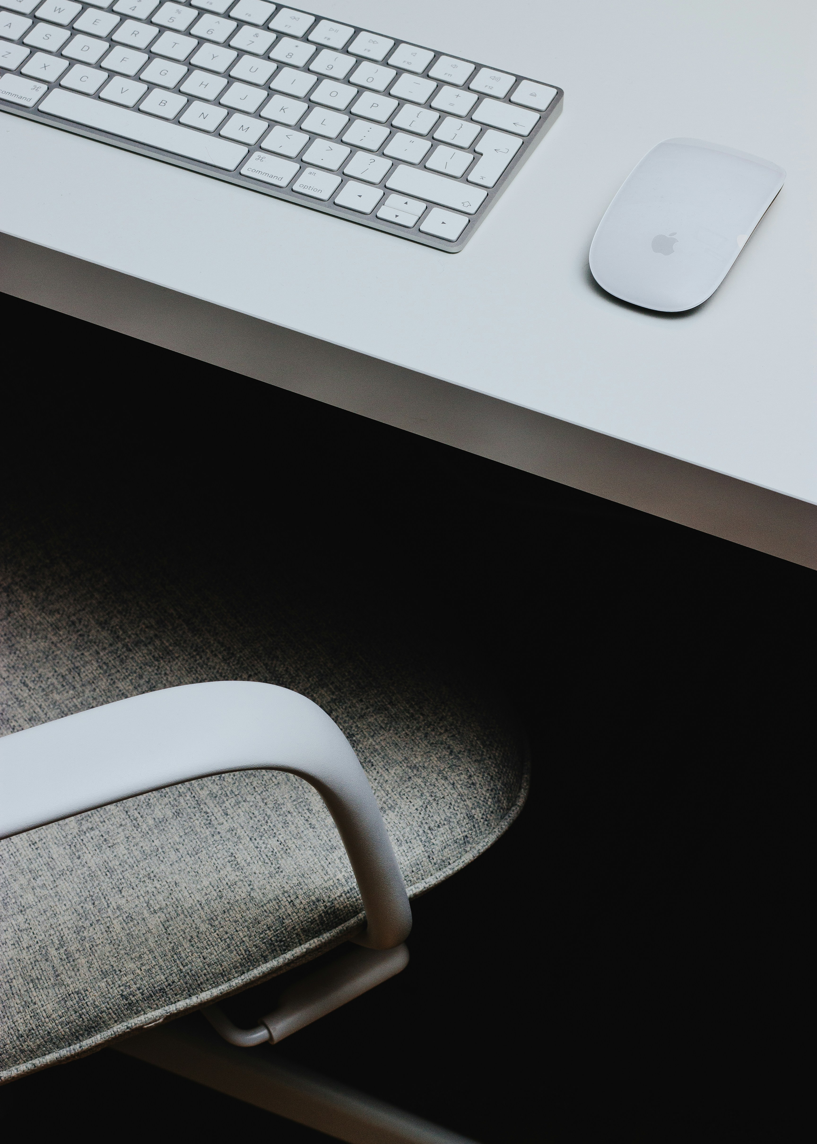 Desk and computer