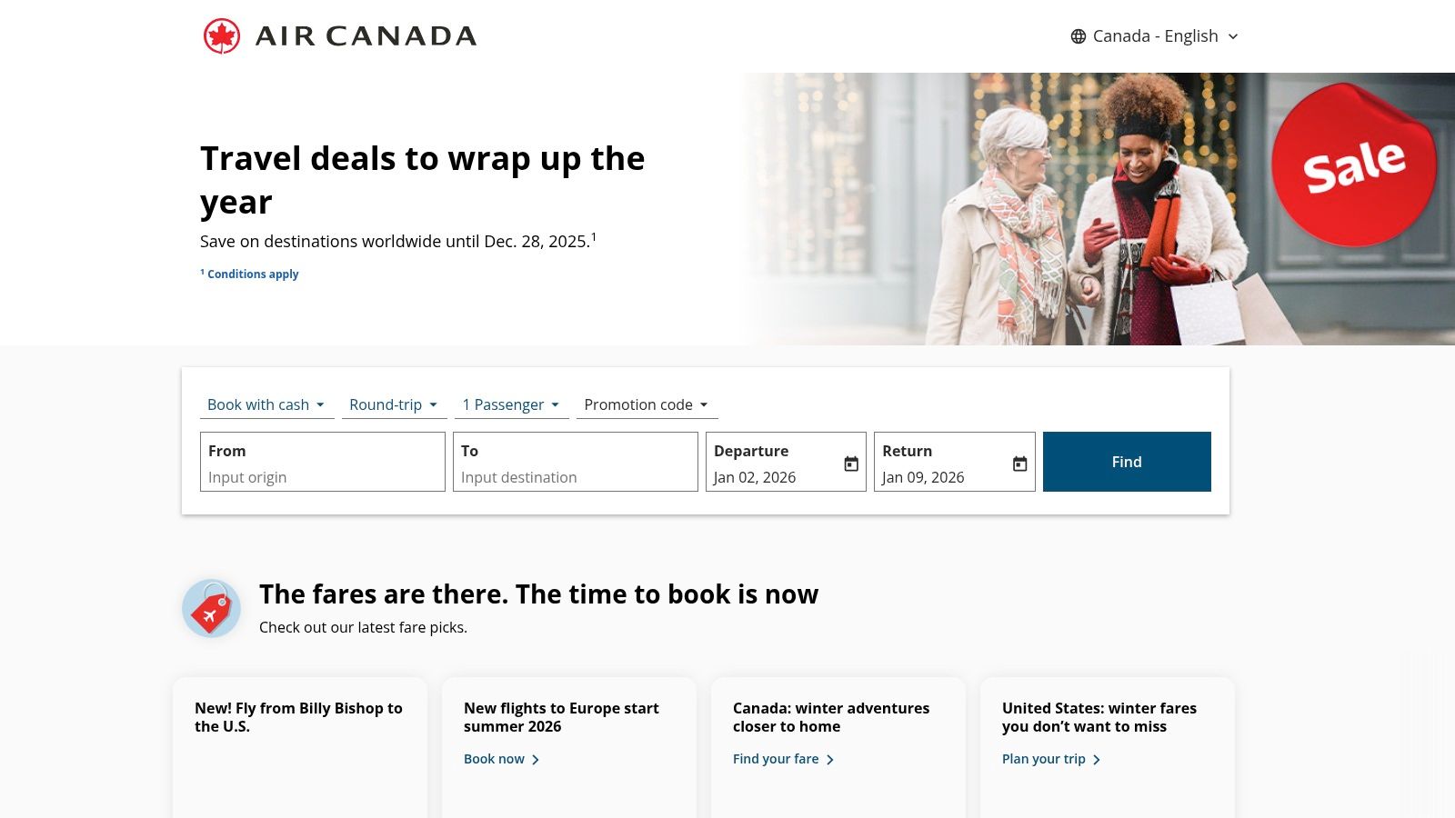 Air Canada – Passenger + AC Animals/Cargo