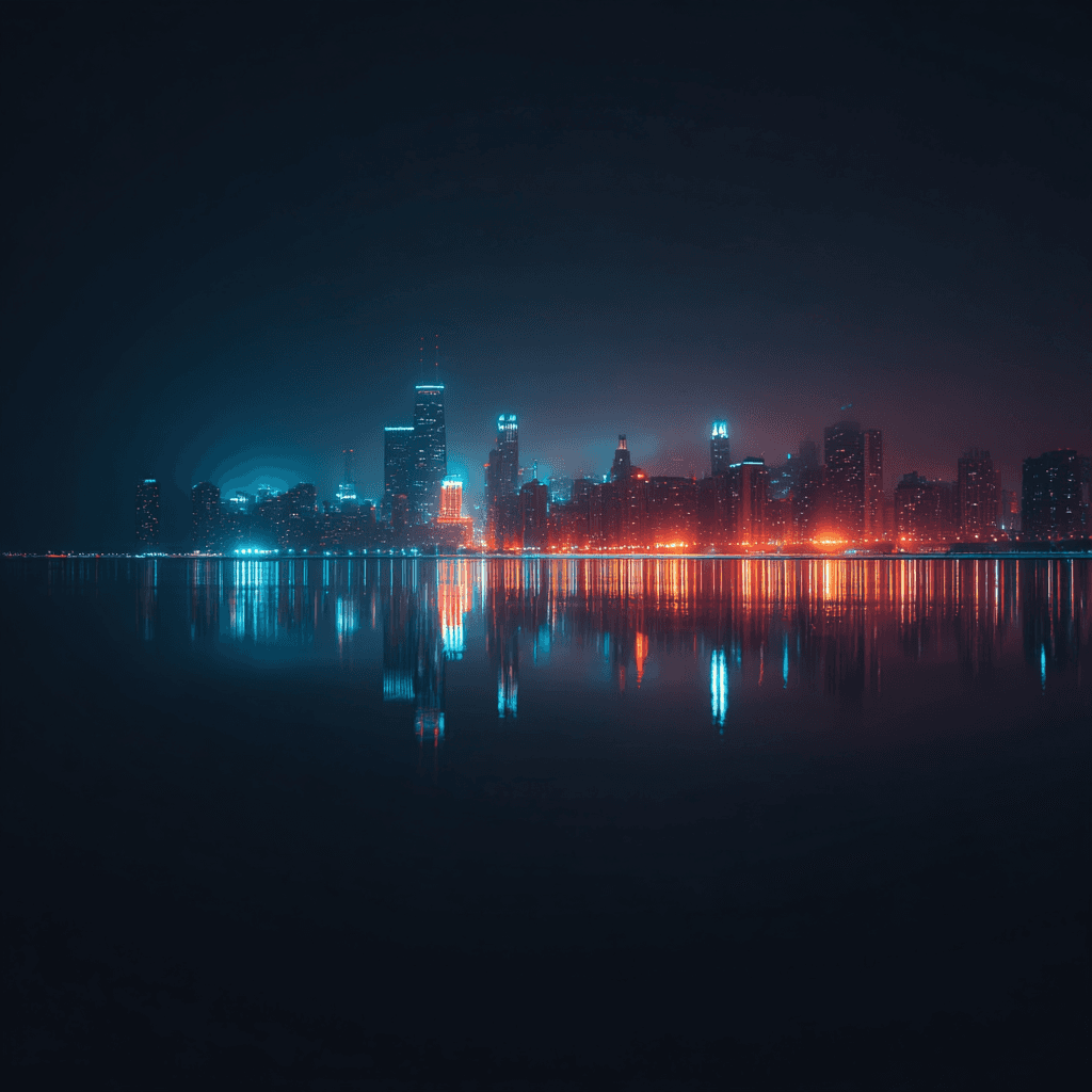 chicago nights Apple Watch collection header image featuring stylized colors and artwork.