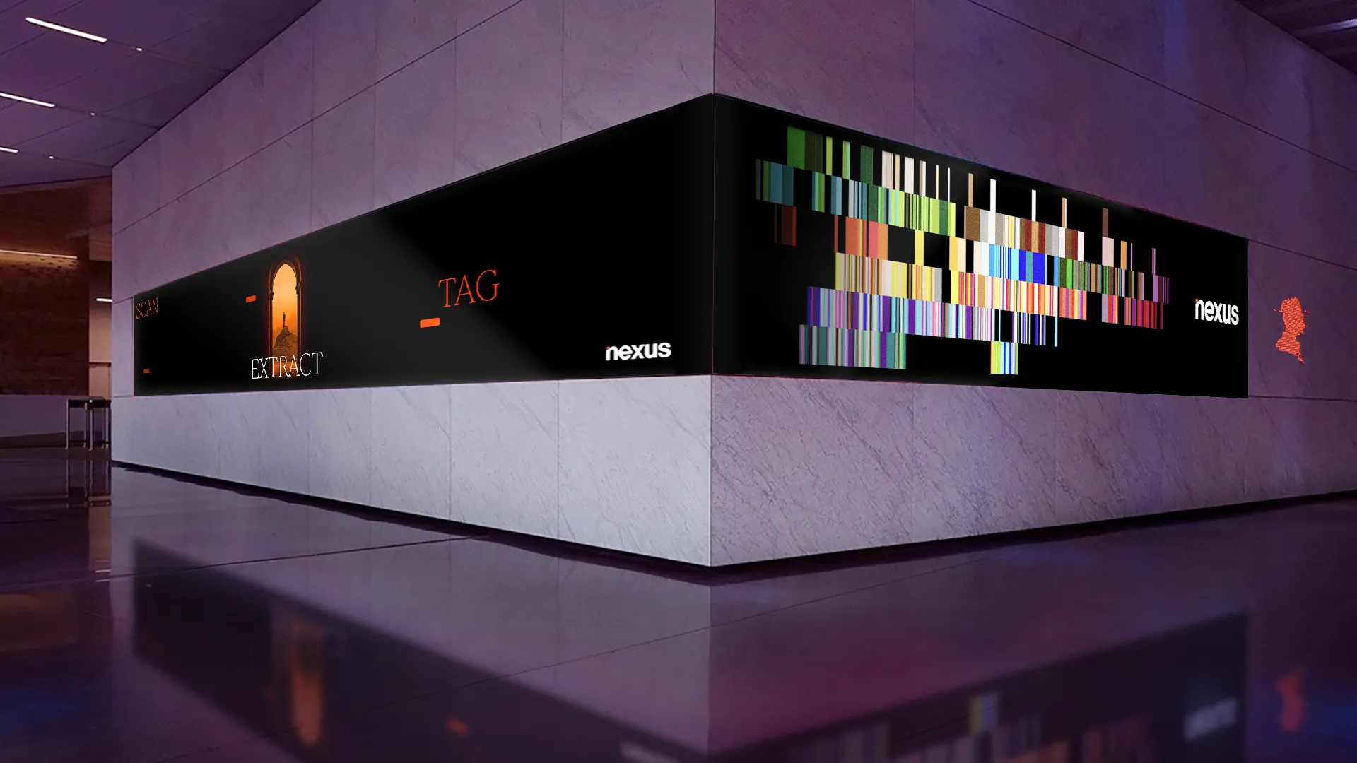 Nexusmetadata_brand_event_reception area_mockup_branding