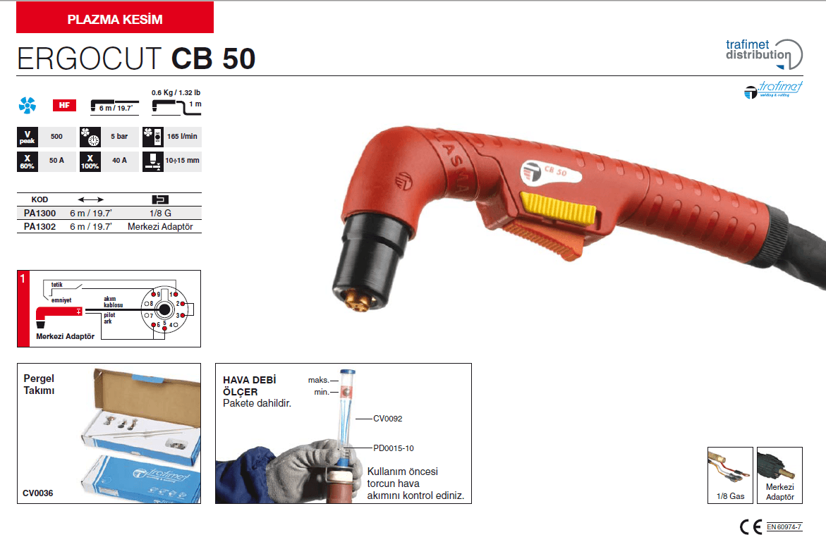 Trafimet Plazma Torç Ergocut CB50