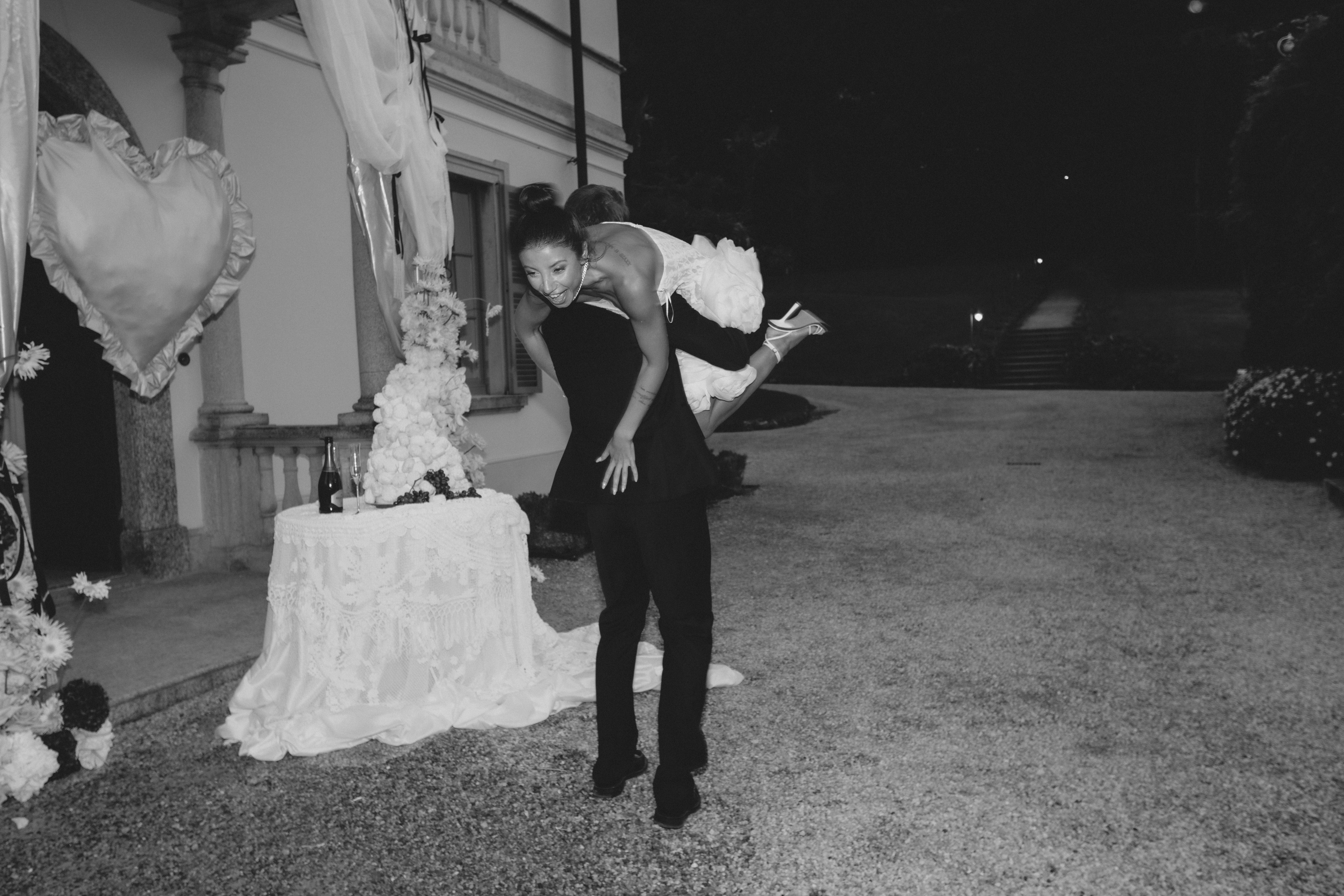 Stylish model in crowd