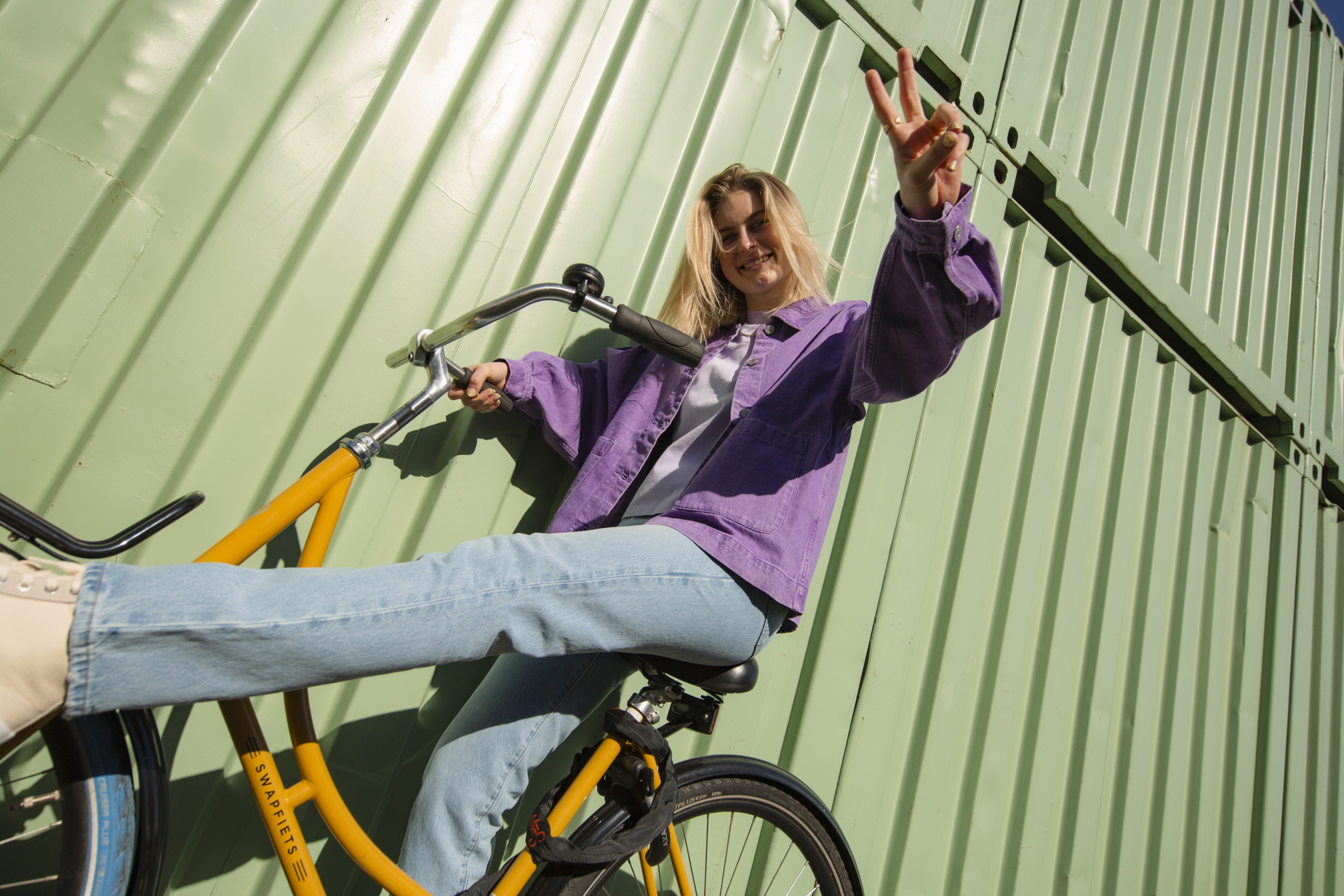 girl with a bike