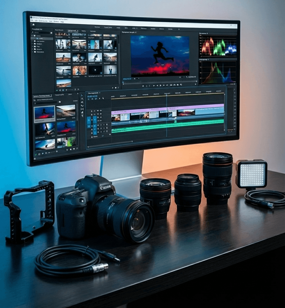 Portrait of a person in a pink sweater against a light background
