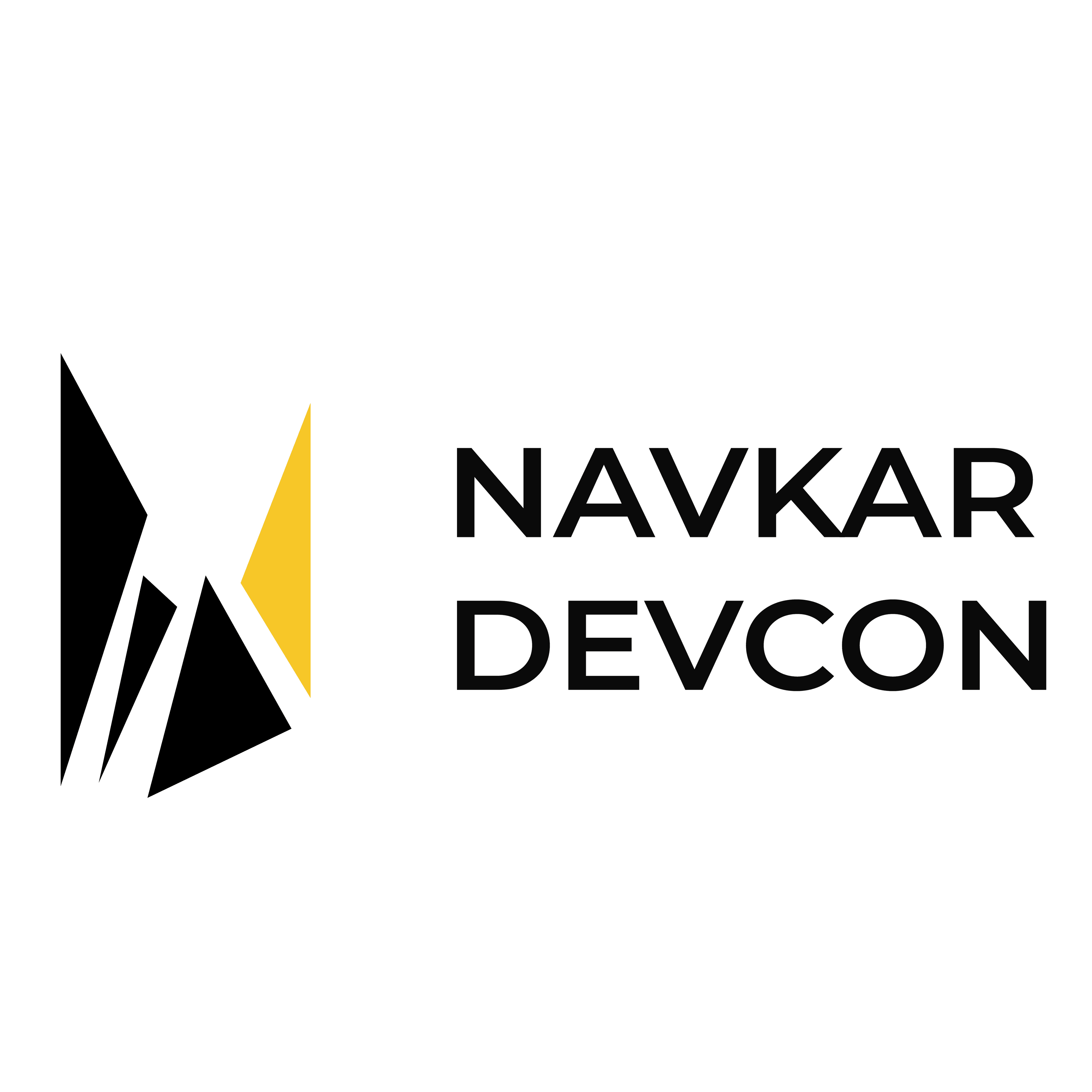 Navkar Devcon Durg logo inverse