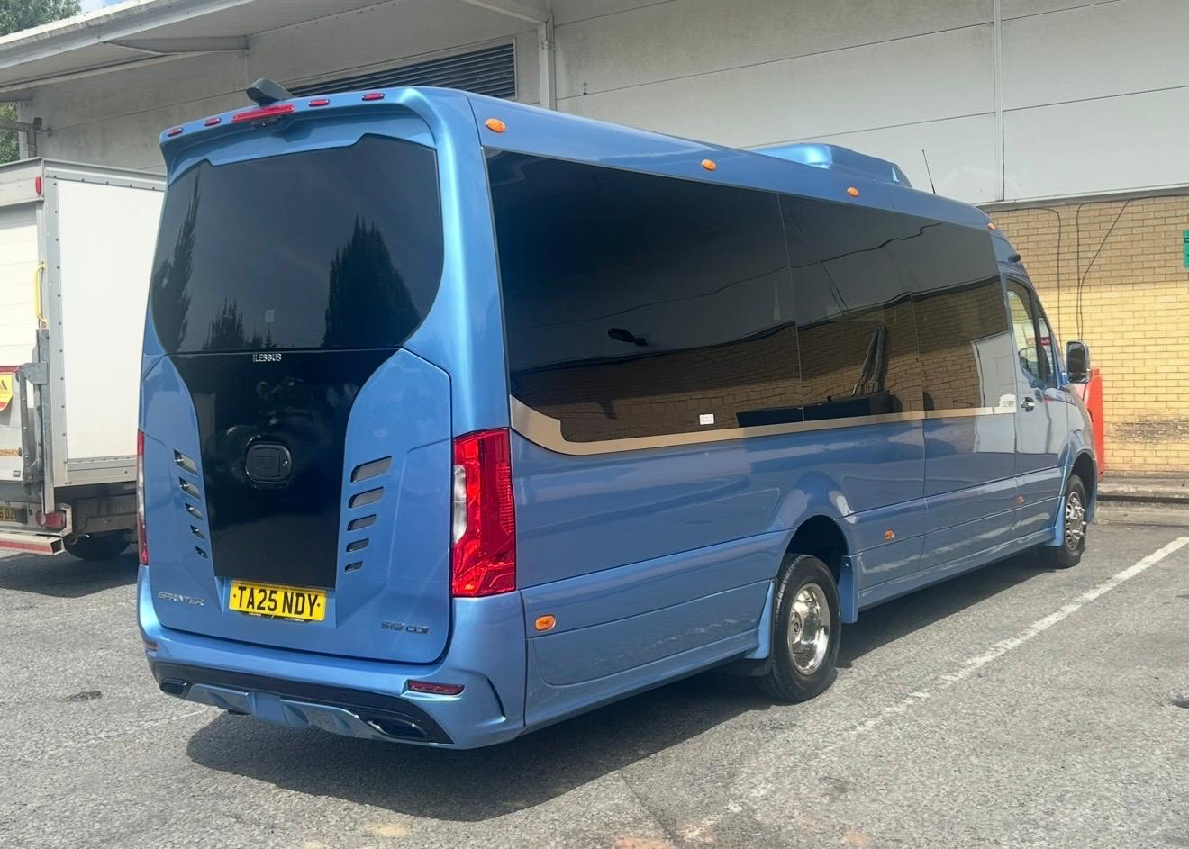 Luxury minibus and coach for premium chauffeur transport services.