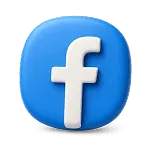 Logo de facebook, réseau social de l'agence kréa