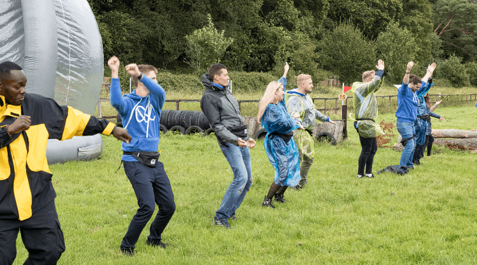 Lawn seating and picnic zone for Monese staff