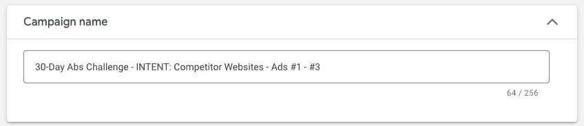 How to name your YouTube ad campaign