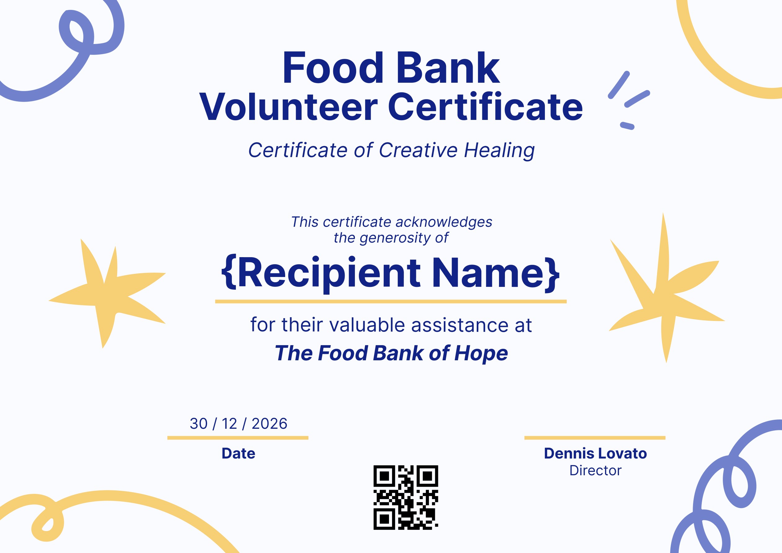 Wauld - Professional and classy volunteer certificate template
