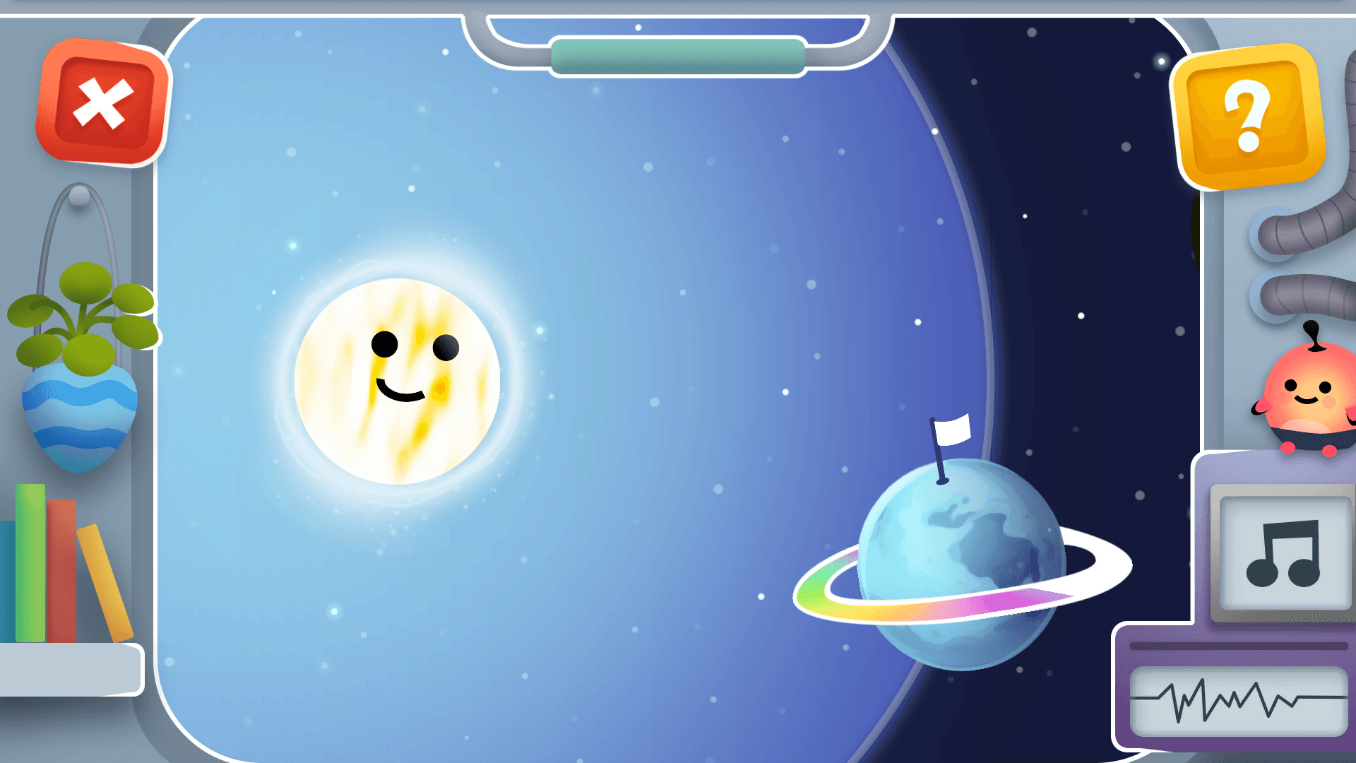 Planeet selectie scherm KlankKr8