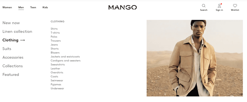 Mango - online clothing store in Kenya