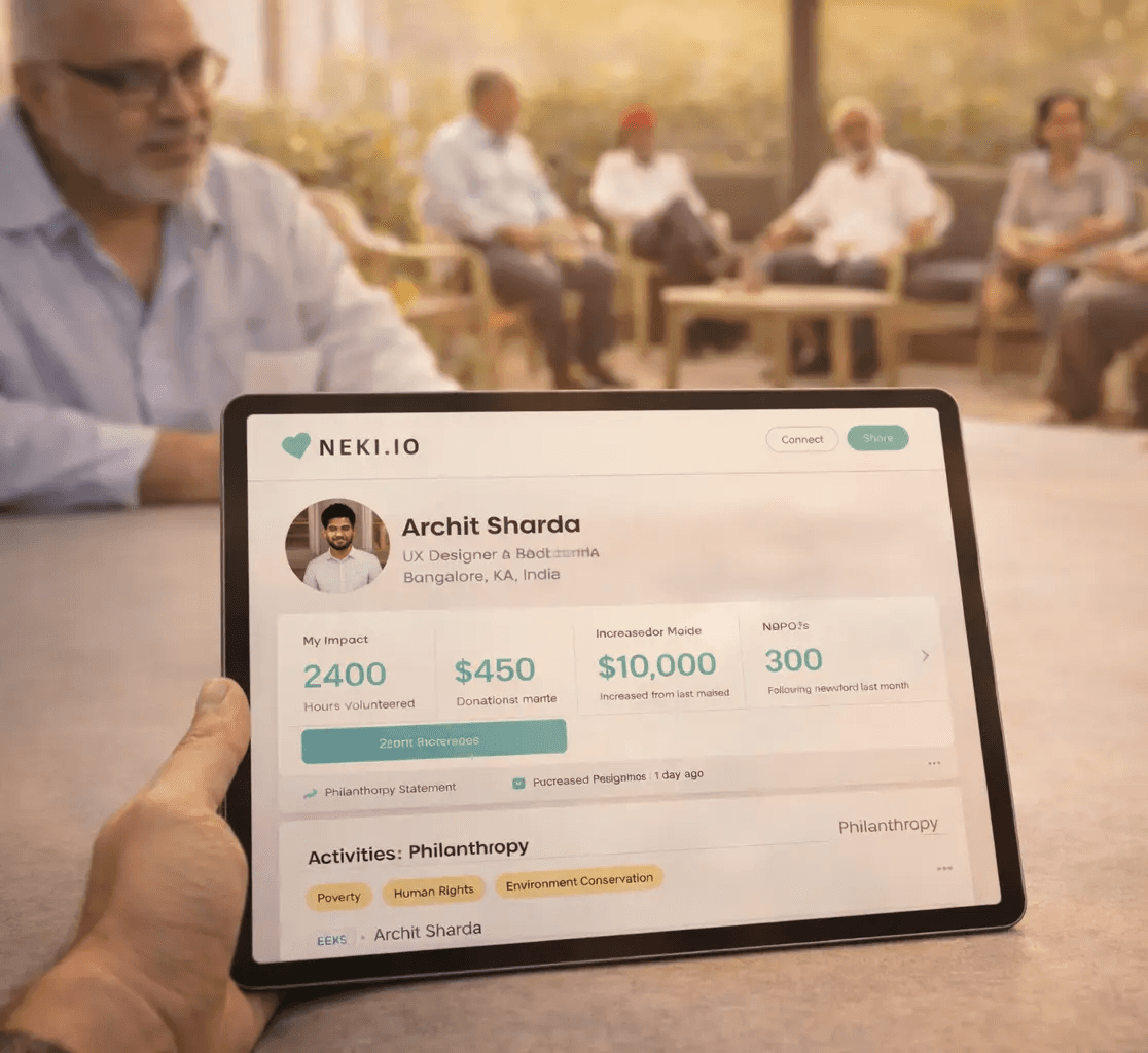 Sunlit scene with a closed beige gift box and vibrant orange-yellow flowers in a terracotta pot on a windowsill, casting soft shadows. Calm and inviting