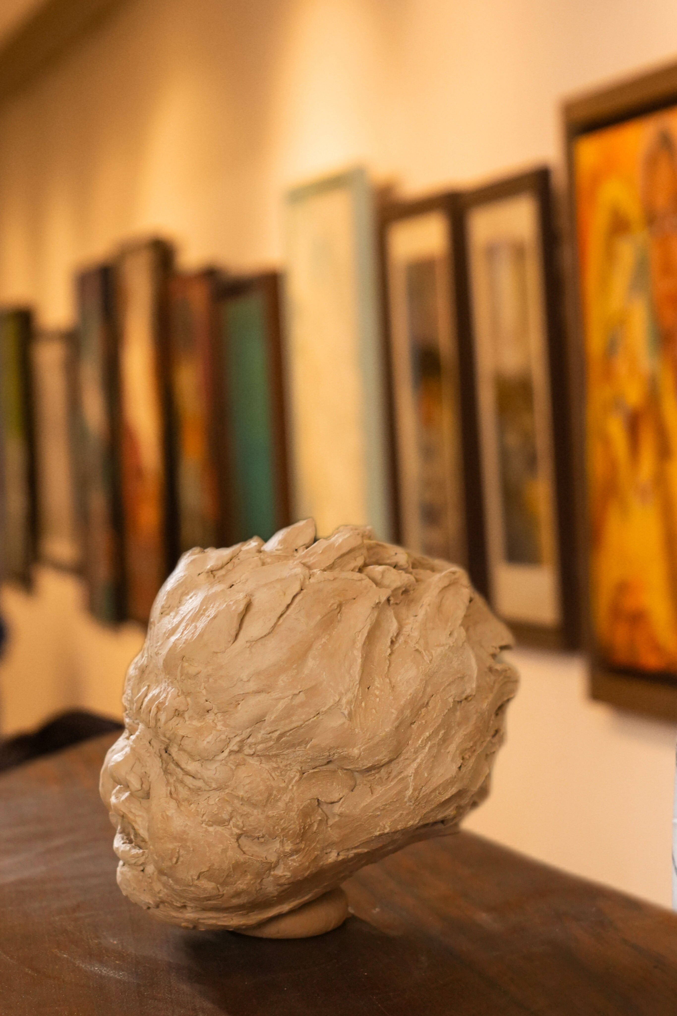 child portrait sculpture