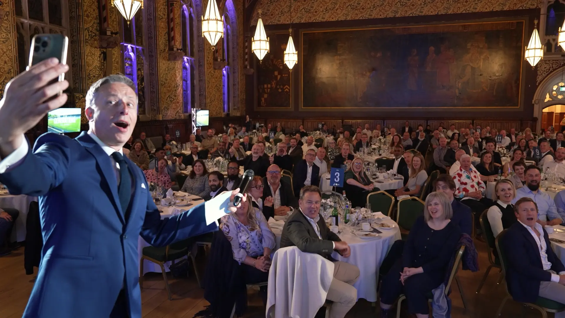 UK video production company filming corporate event at Rochdale Town Hall