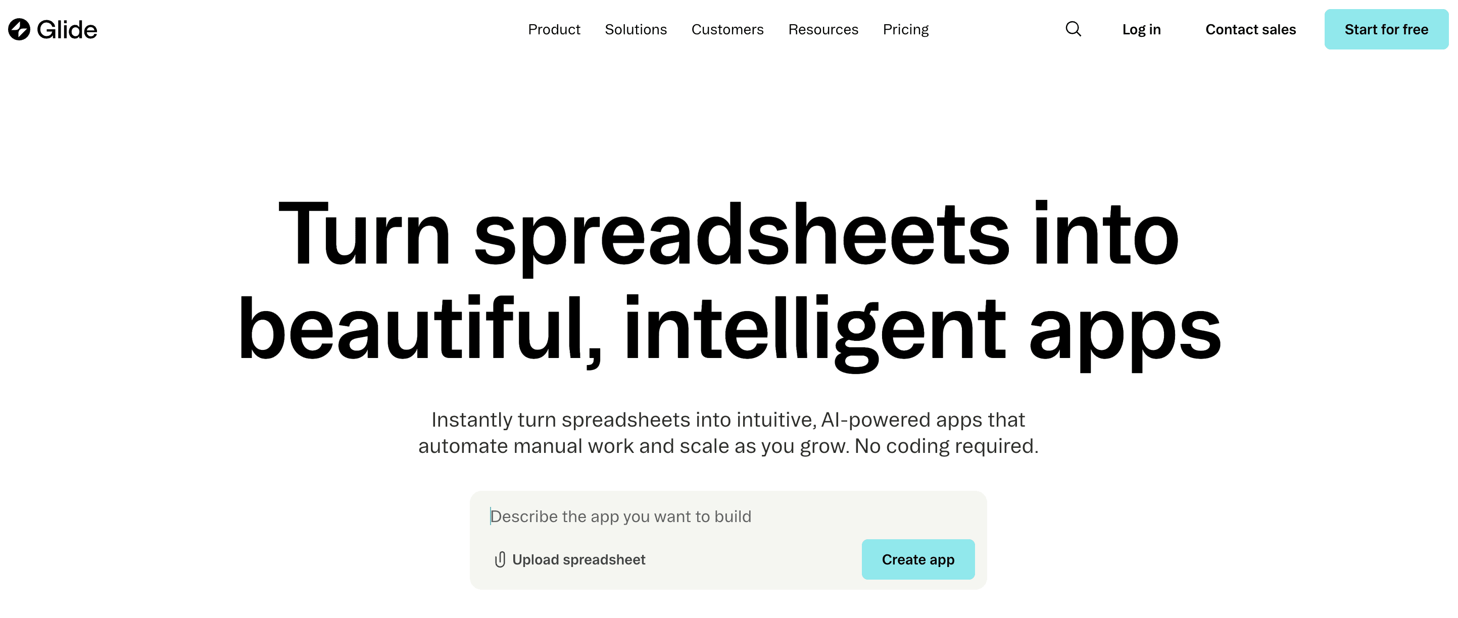 Best no-code app builders glide