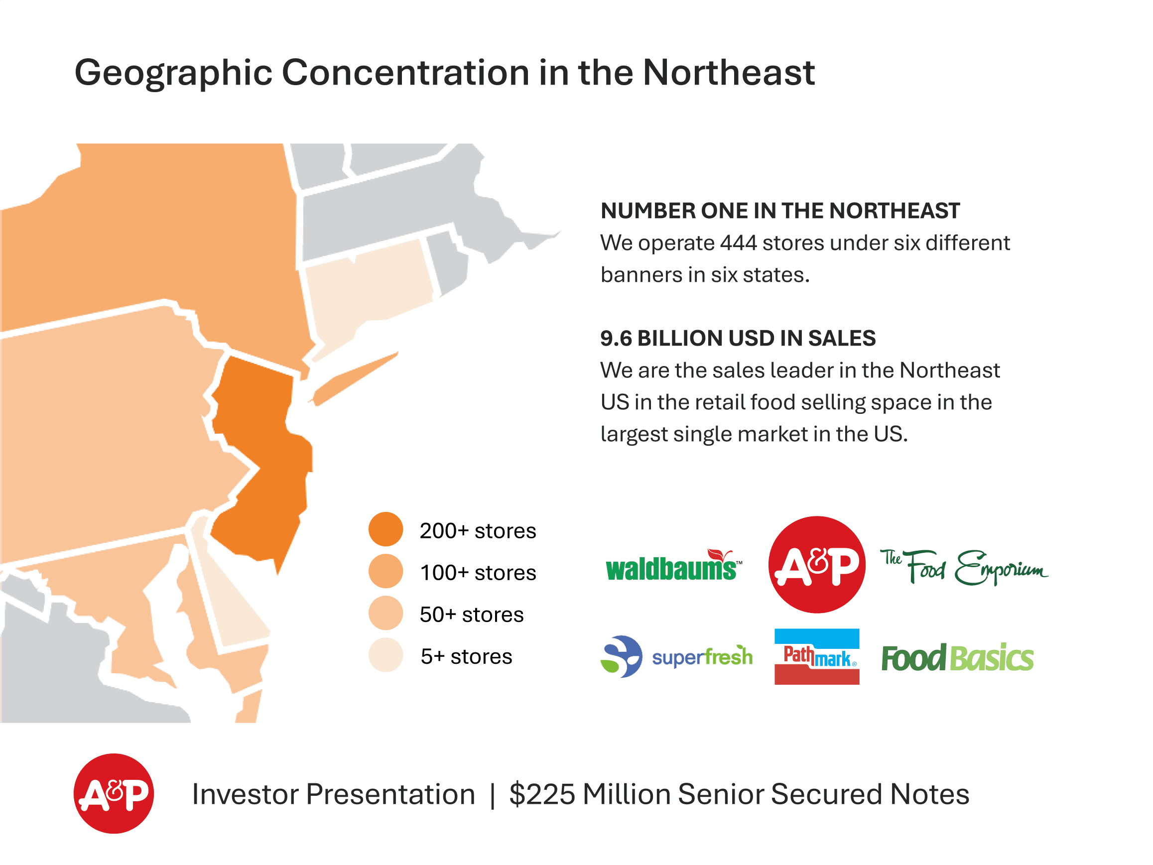 A&P supermarket geographic concentration