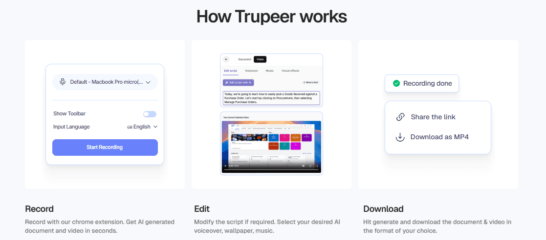 Guidde Alternative - Trupeer.ai