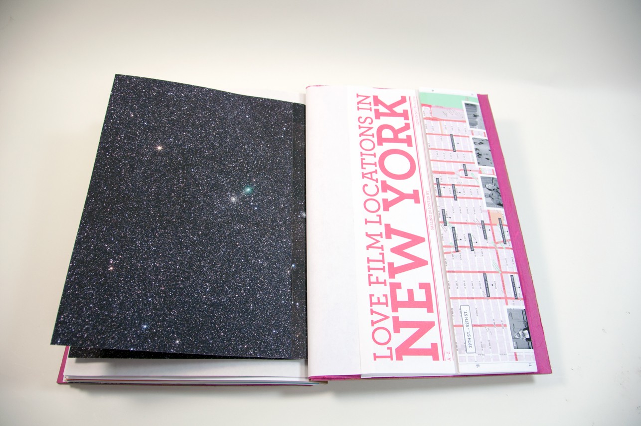 new york map at the end of a book