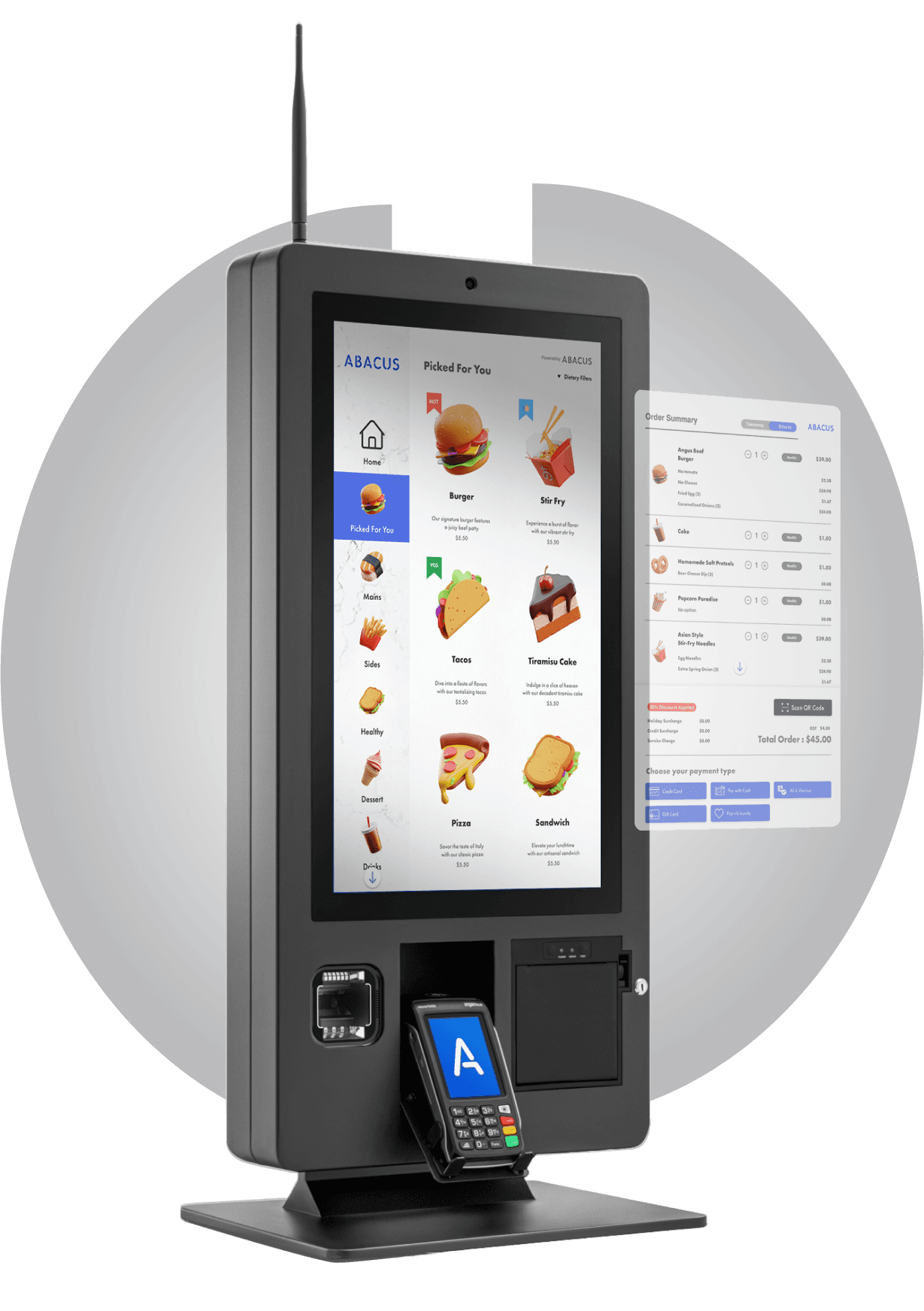 abacus ordering kiosk