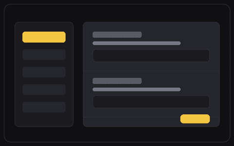 Settings Page Layout