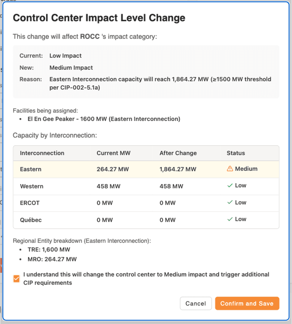 Control Center CIP-002 asset categorization