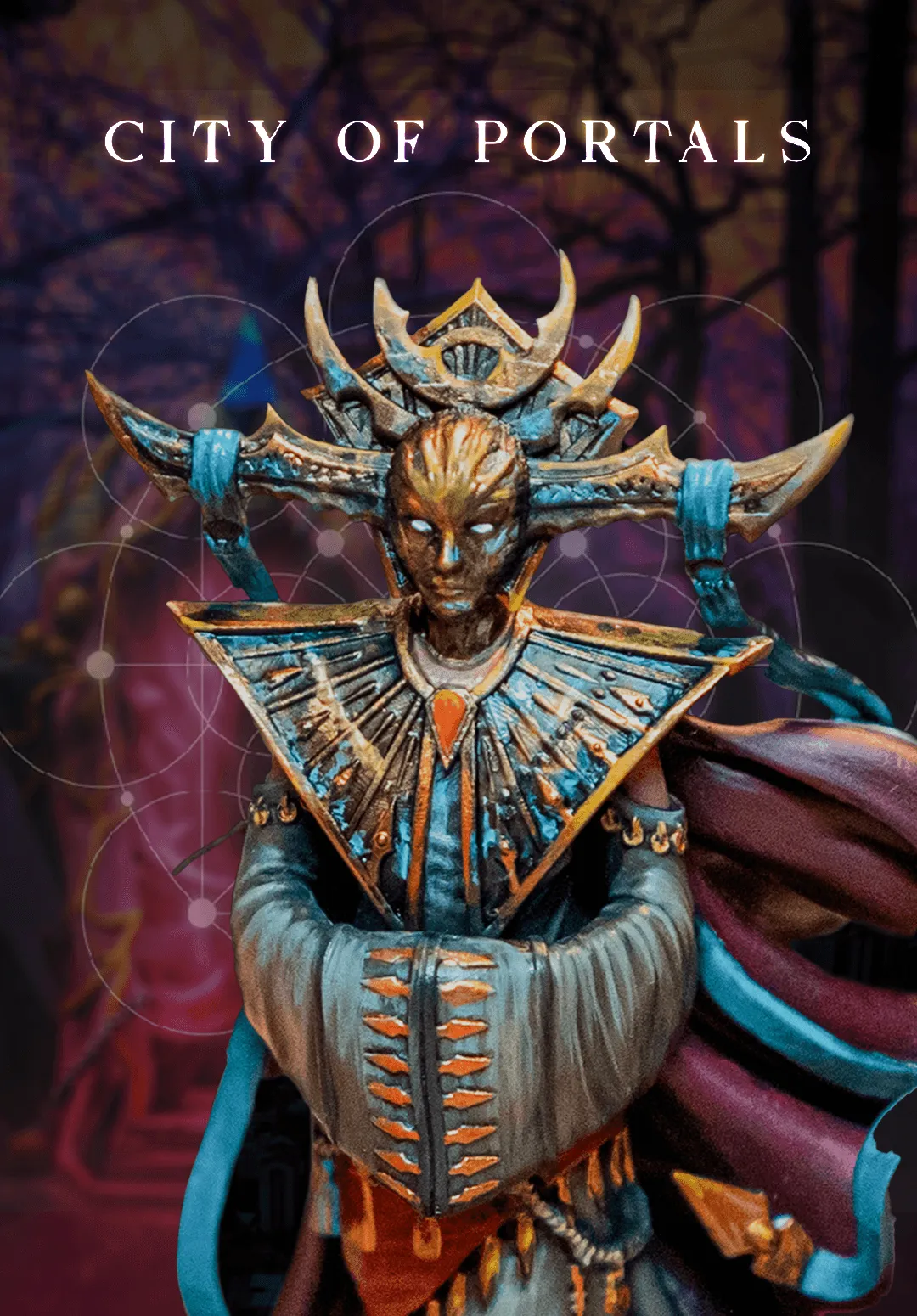 Mistress of Misery miniature from Loot Studio’s sci-fi bundle City of Portals