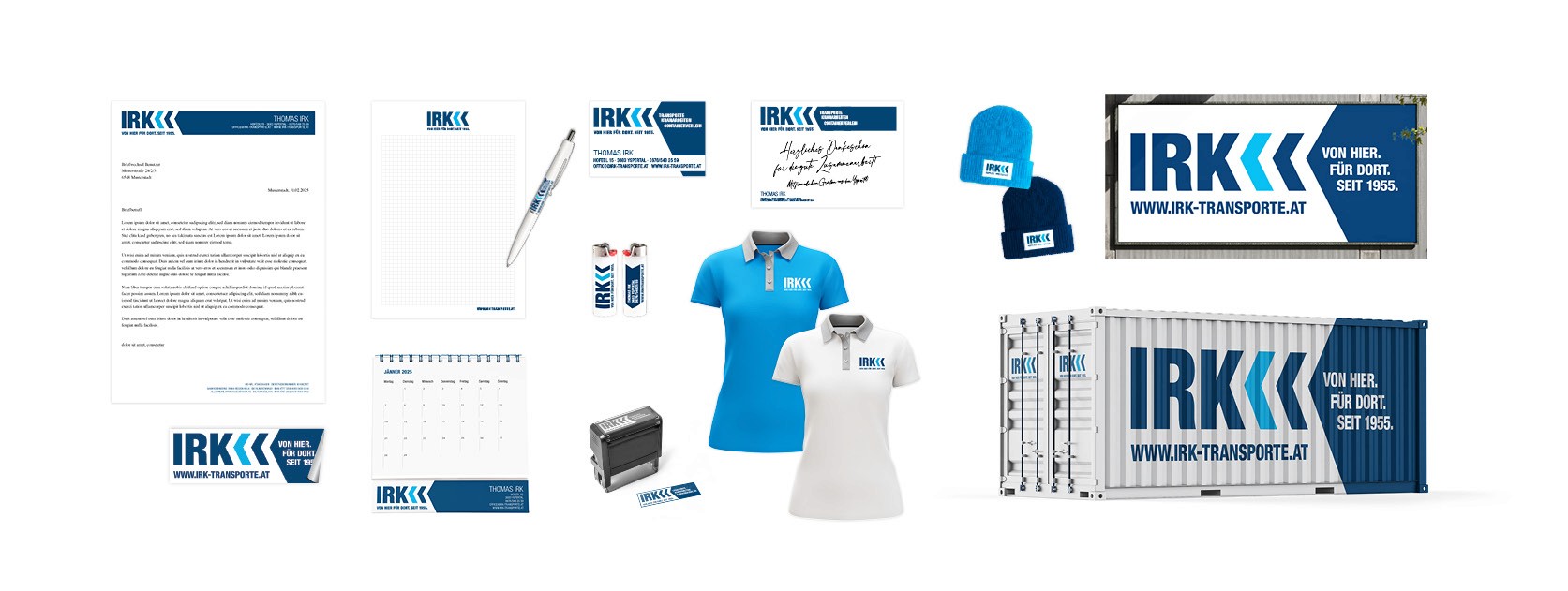 Headerbild Portfolio Irk Transporte Brand Design Case Study 