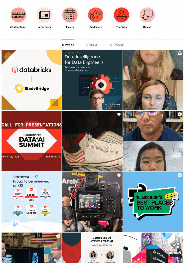 Marketing Spotlight: Databricks social media