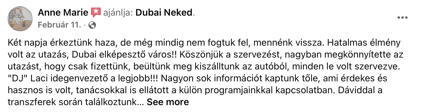 dubai utazás dubaineked vélemények