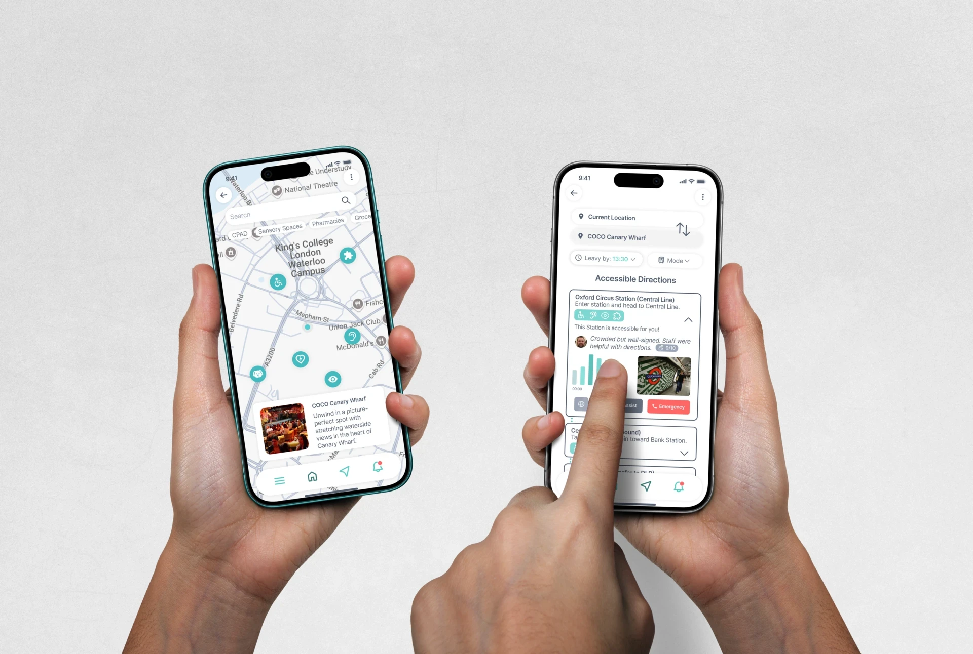 Sensra app demo image, presenting the digital interface and core features of the platform.